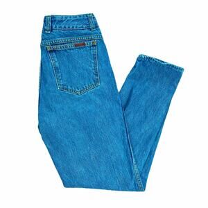 1980s Vintage Sasson Electric Blue Skinny Jeans